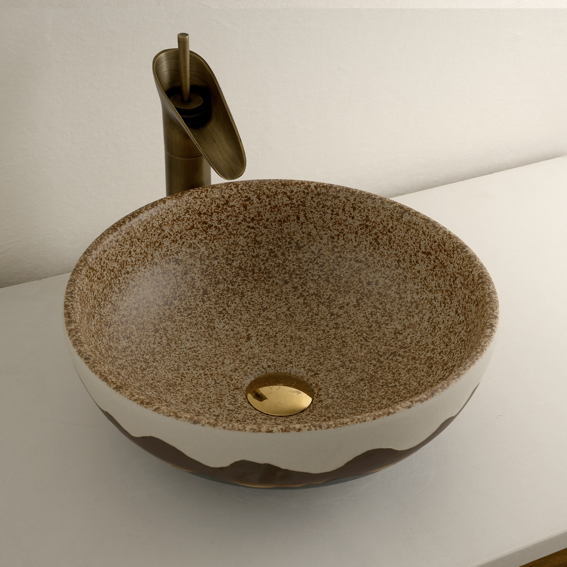 Dark grey washbasin