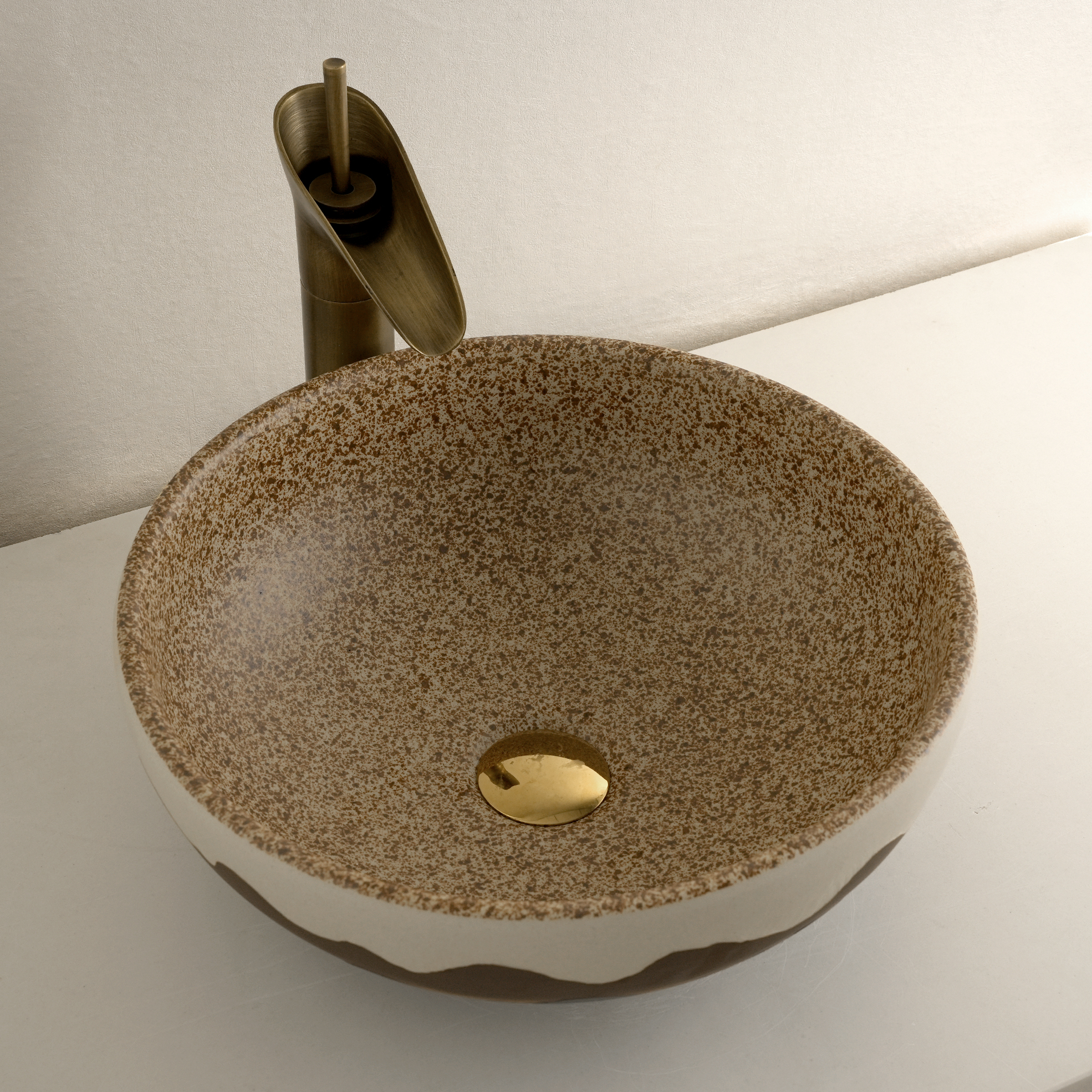 Dark grey washbasin