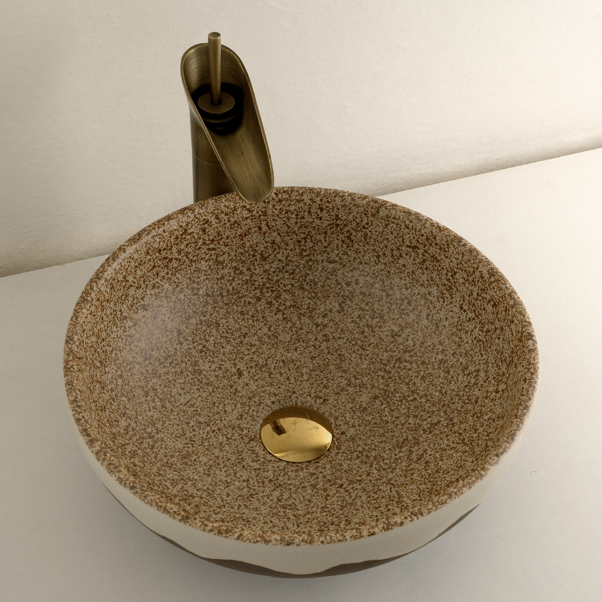 Dark grey washbasin
