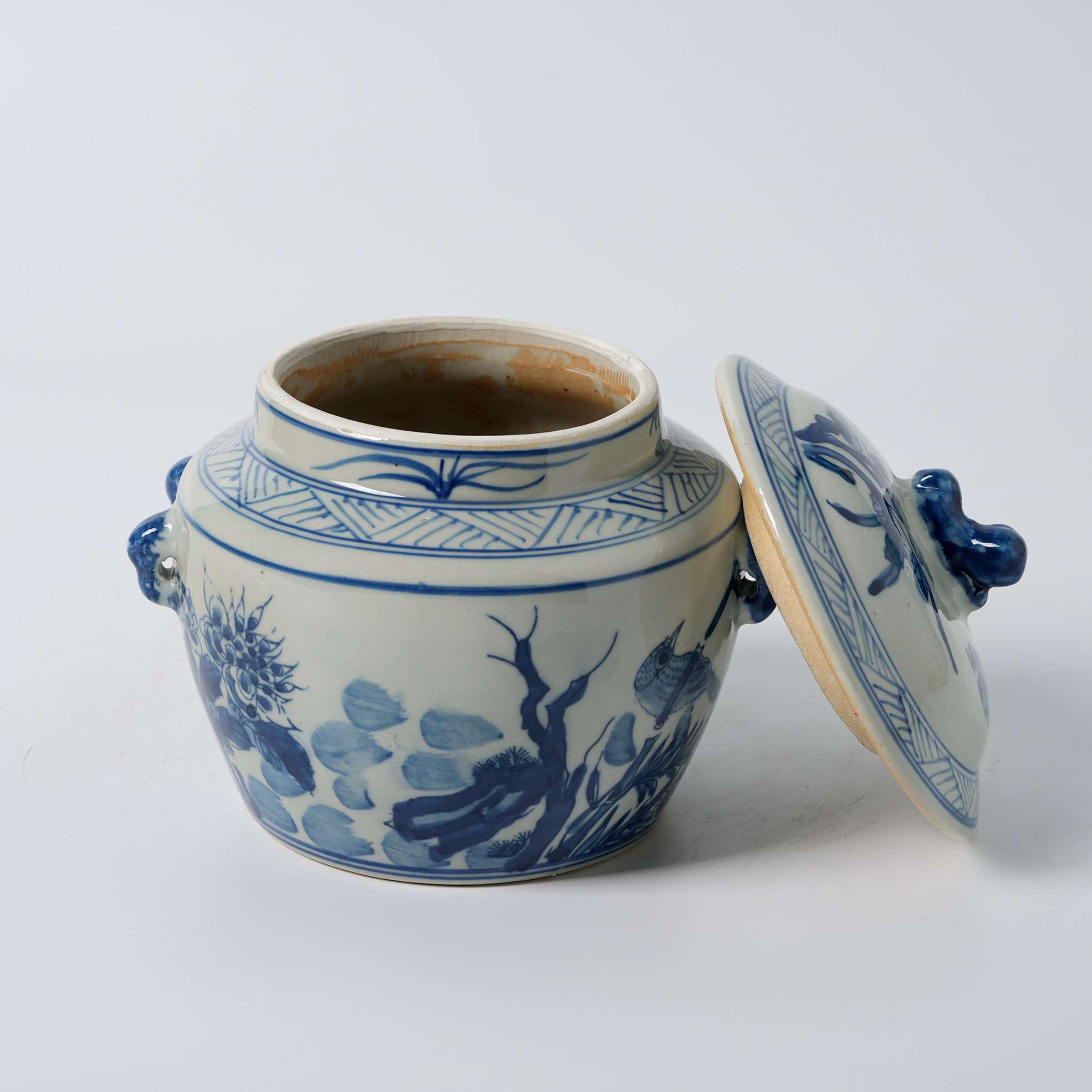 Blue & White Floral Jar Lid Decorative Ginger Jar 66