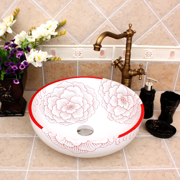 Pink-Stamen Washbasin