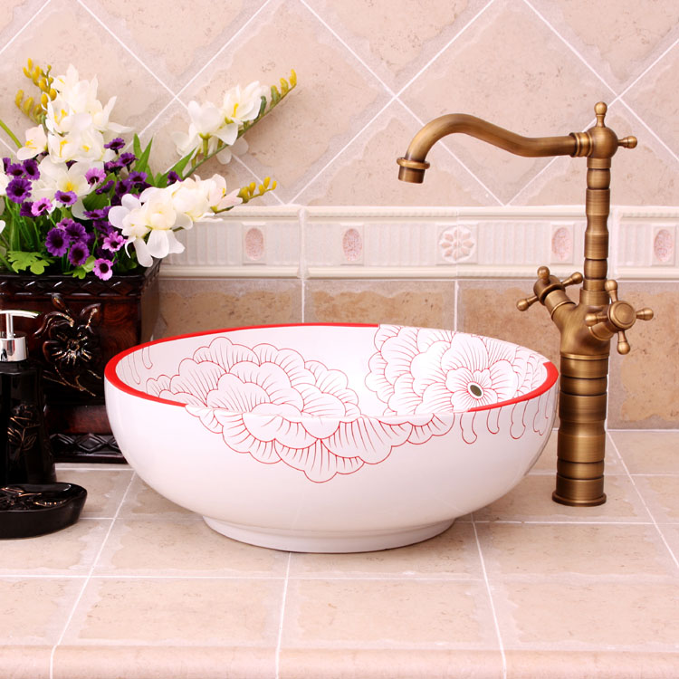 Pink-Stamen Washbasin