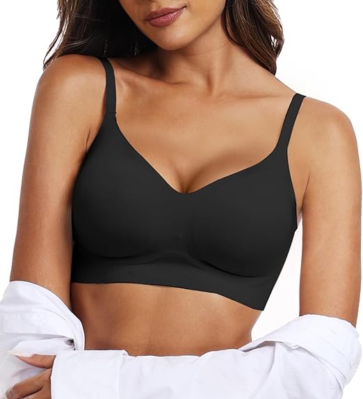 Seamless Everyday Jelly Bra - Black - M