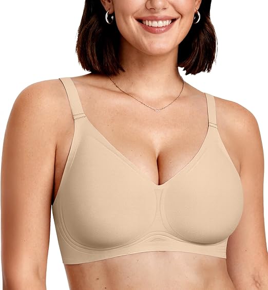 Seamless Full Coverage Convertible Bra - Semolina - S