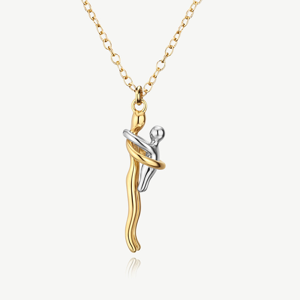 Mother & Baby Hug Necklace 💕