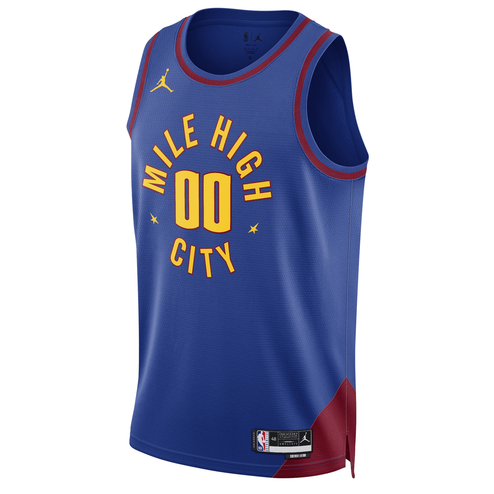 Denver Nuggets Unisex 2022/23 Swingman Custom Jersey-Statement Edition - Blue