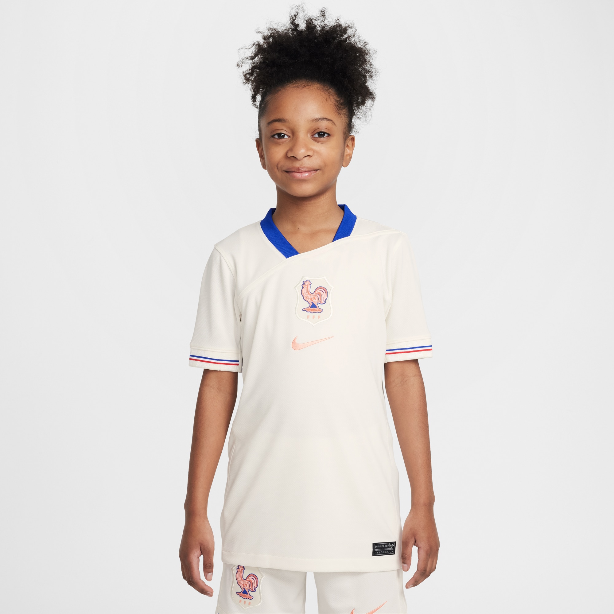 France Women's National Team Youth 2025/26 Away Replica Jersey - Cream