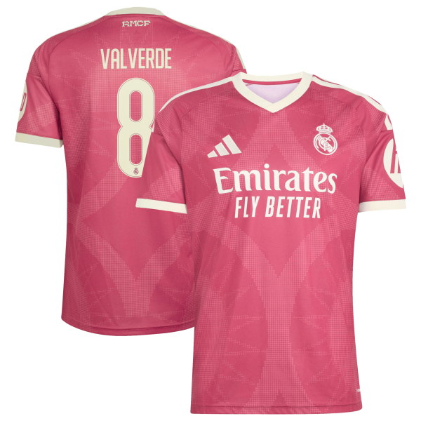 Federico Valverde Real Madrid 2026/27 Third Replica Jersey - Pink