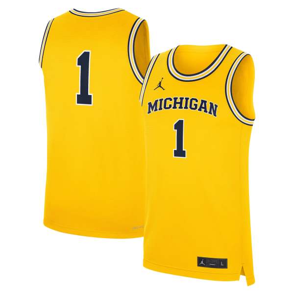 Michigan Wolverines Alternate Replica Jersey - Maize