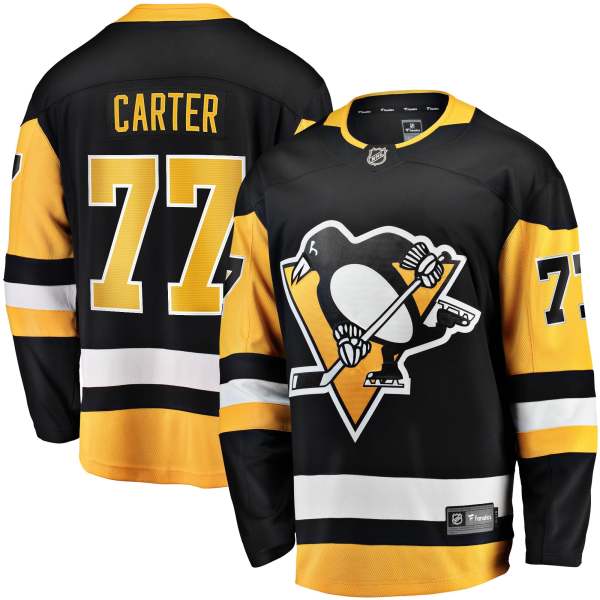 Jeff Carter Pittsburgh Penguins Home Breakaway Replica Jersey - Black