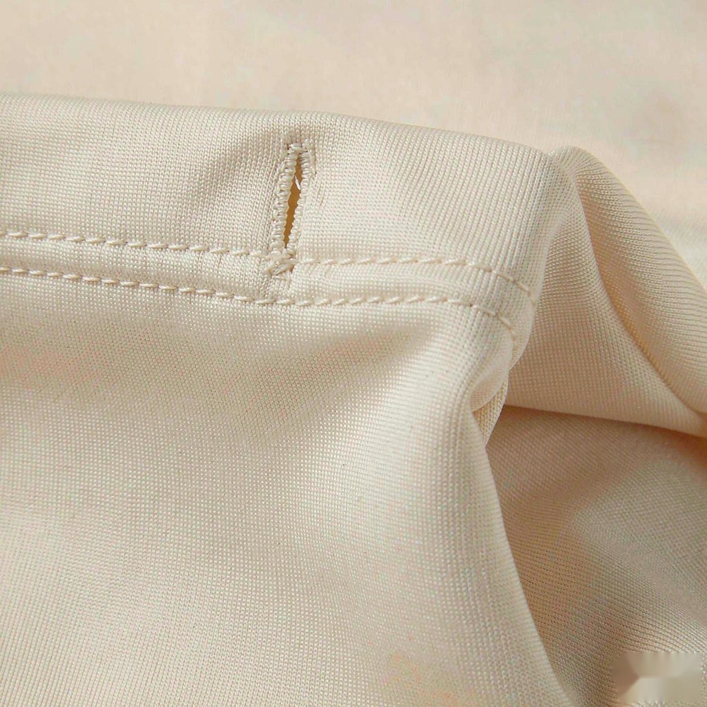 Fabric and stitching detail on a jersey