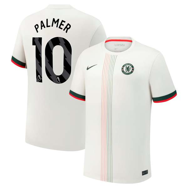 Cole Palmer Chelsea 2025/26 Away Replica Player Jersey - Cream