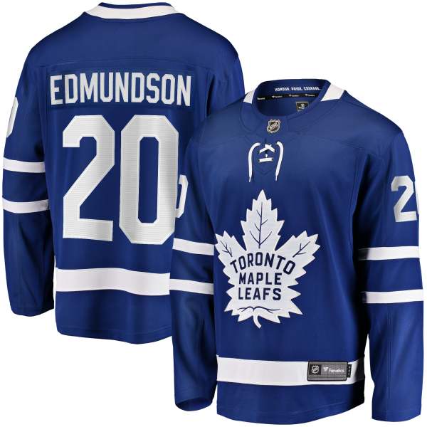 Joel Edmundson Toronto Maple Leafs Home Premier Breakaway Player Jersey - Blue
