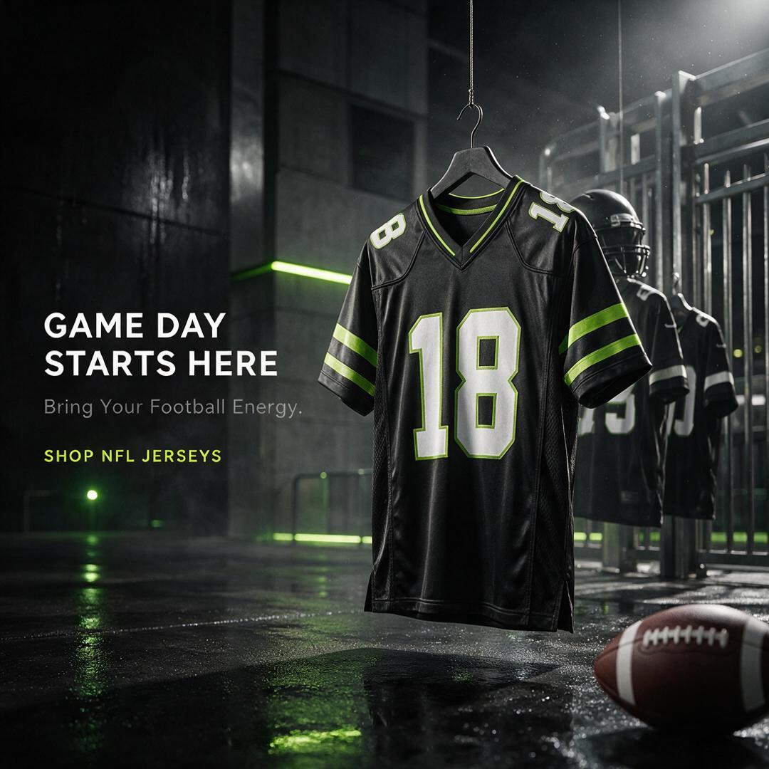 NFL jerseys — Game day starts here. Bring your football energy.