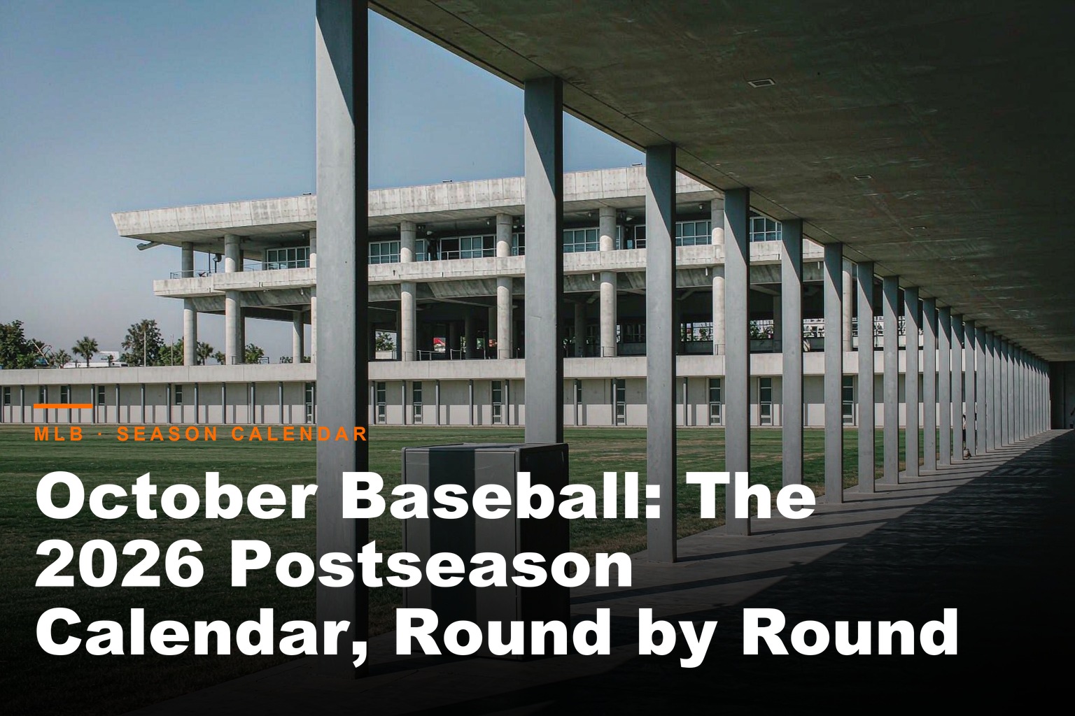 FanReplica Hub - October Baseball: The 2026 Postseason Calendar, Round by Round