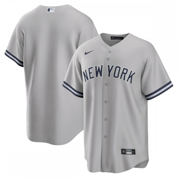 New York Yankees Road Replica Team Jersey - Gray