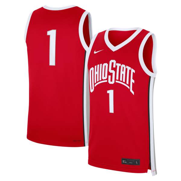 Ohio State Buckeyes Road Replica Jersey - Scarlet