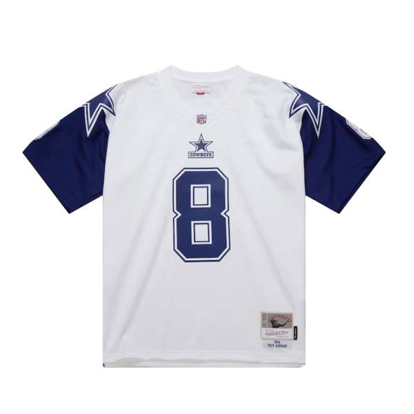 Men's Dallas Cowboys Troy Aikman White 1994 Alternate Legacy Replica Jersey