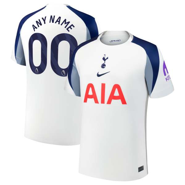 Tottenham Hotspur 2025/26 Home Replica Custom Jersey - White