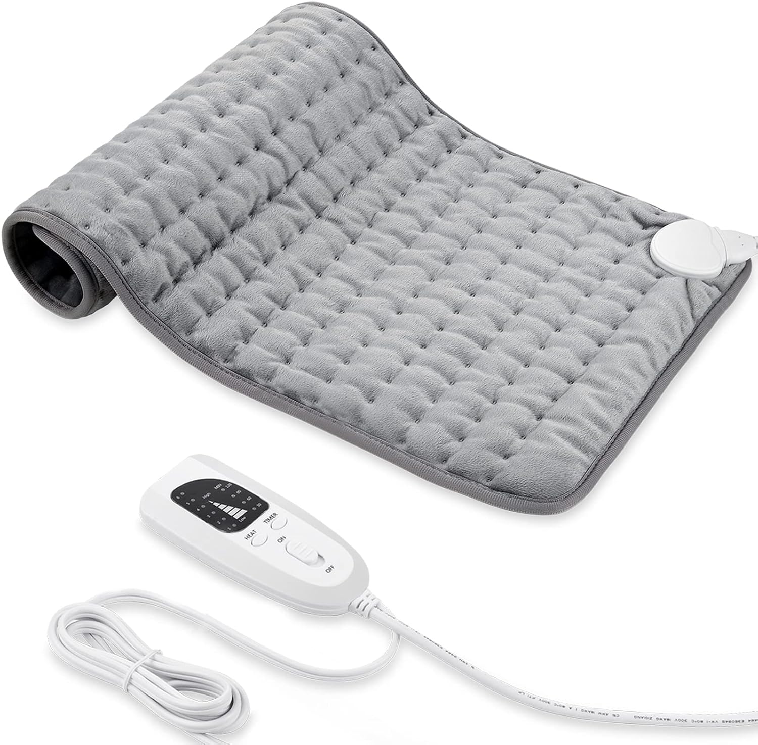 Pad de încălzire, tampon de încălzire electric cu oprire automată și 6 niveluri de temperatură Pad de încălzire pentru spate, gât, umeri, tehnologie de încălzire pentru abdomen - lavabil la mașină.