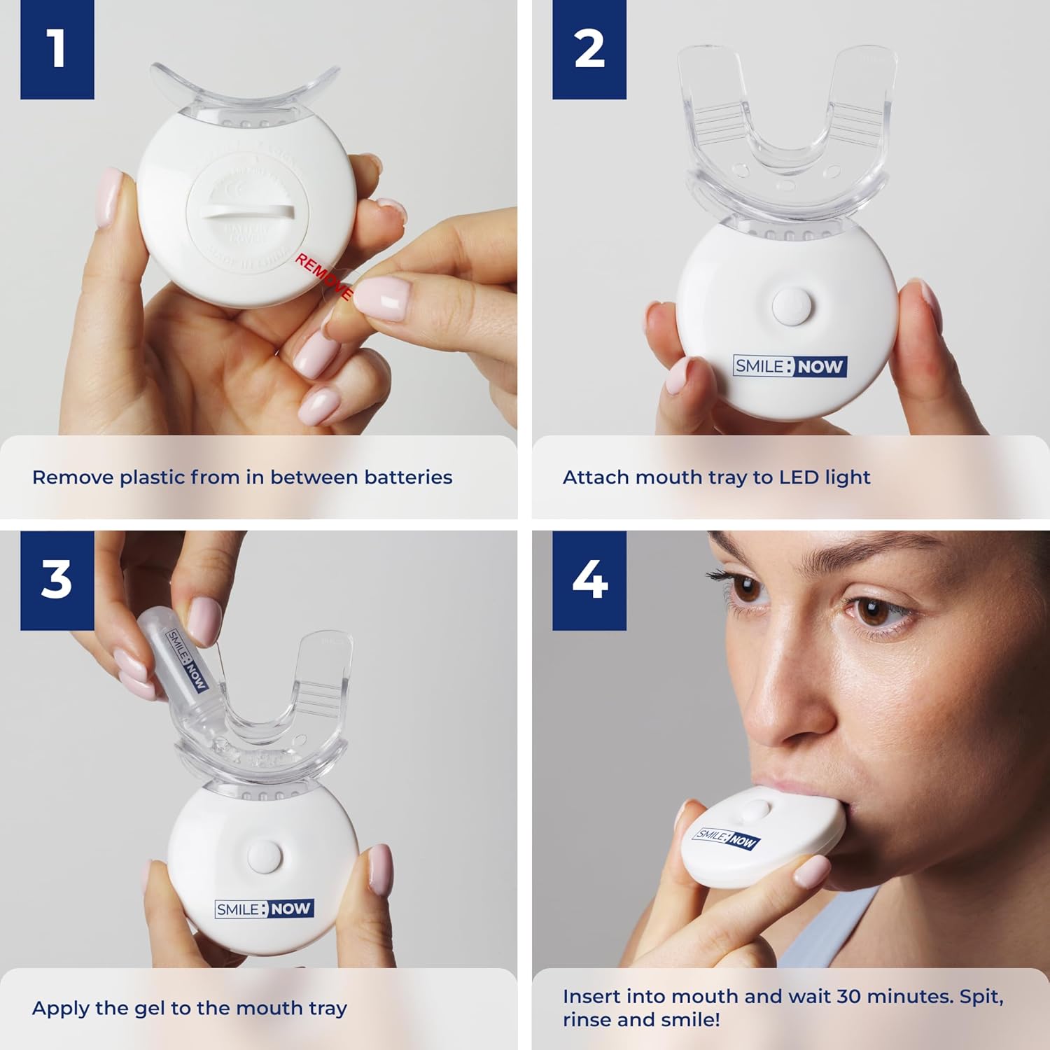 Kit de albire a dintilor - Albitor de dinti Papanicolau Formulat de stomatologi din Marea Britanie - 8 capsule de gel de albire a dintilor 33,6 ml Gel de albire a dintilor Smile de inalta vizibilitate