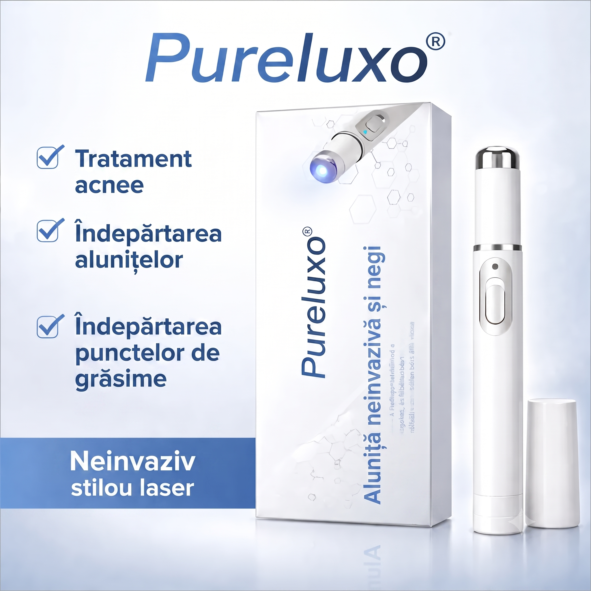 Pureluxo® non-invazív anyajegy- és szemölcseltávolító lézertoll✨