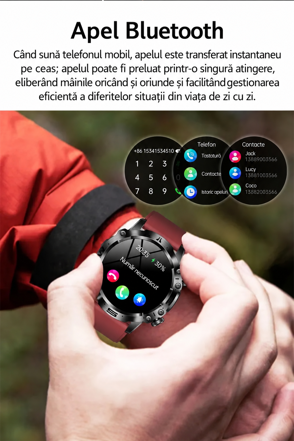 Prezentarea funcției de apeluri Bluetooth