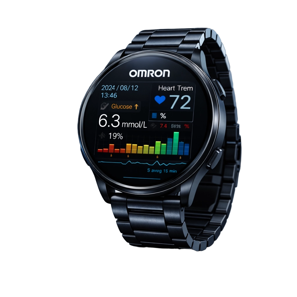 OMRON Smart GlucoWatch Pro – Monitor di Salute 4 in 1 Indolore
