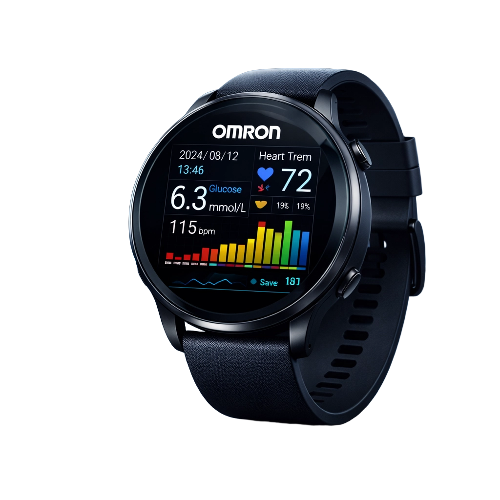 OMRON Smart GlucoWatch Pro – Monitor di Salute 4 in 1 Indolore