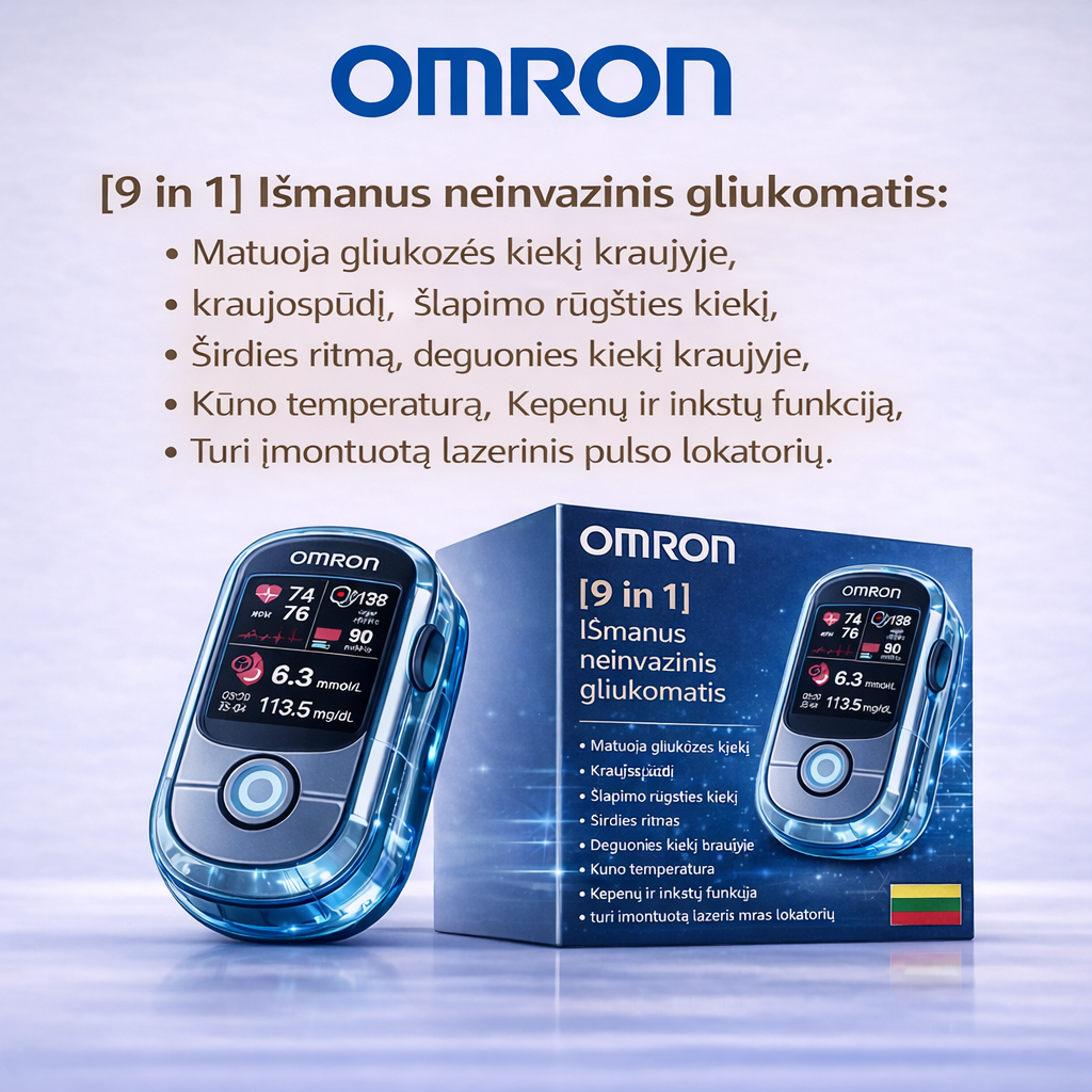 🔥 Az Omron™ 2026-ban piacra dobja új, nem invazív, intelligens vércukormérőjét 🔥