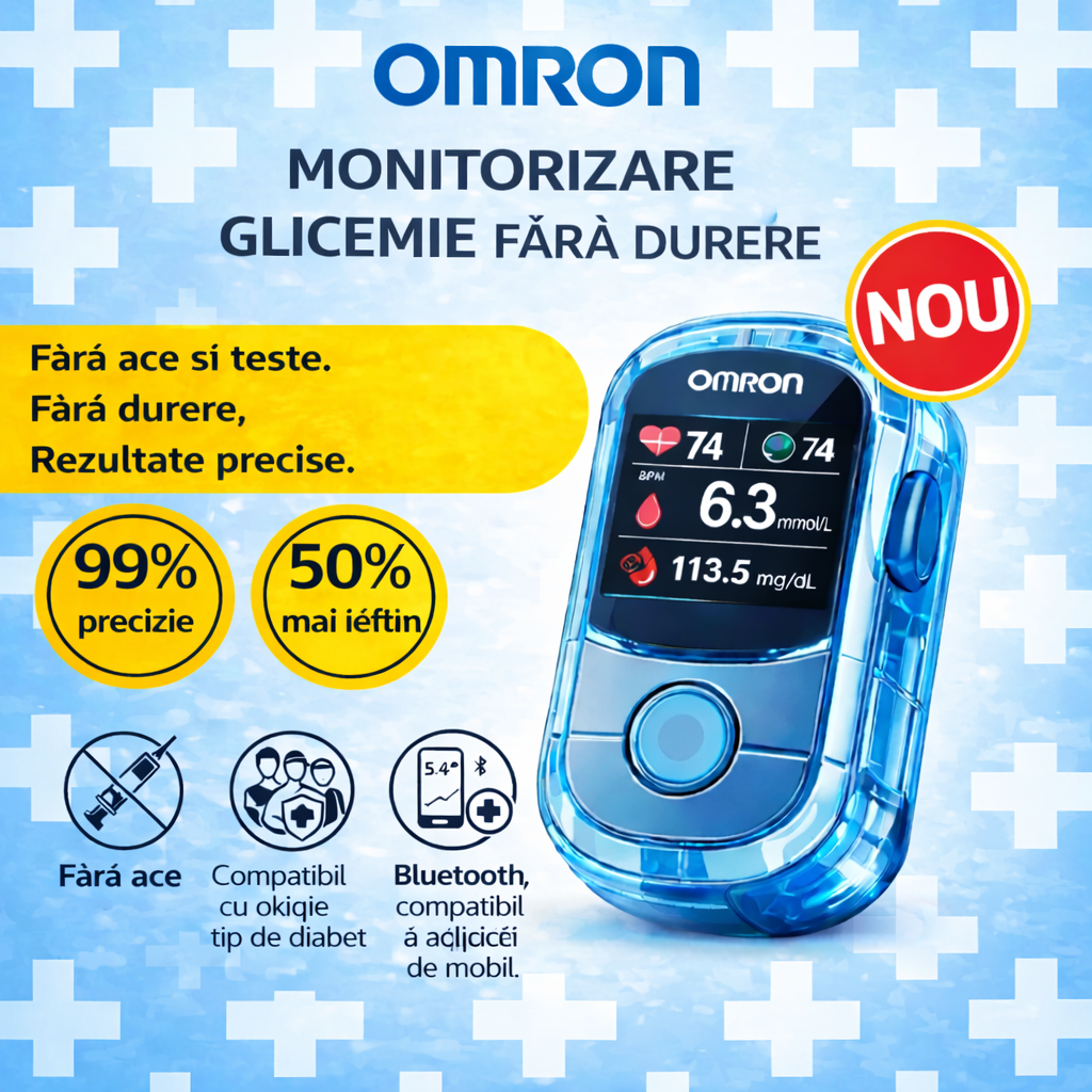 🔥 Az Omron™ 2026-ban piacra dobja új, nem invazív, intelligens vércukormérőjét 🔥
