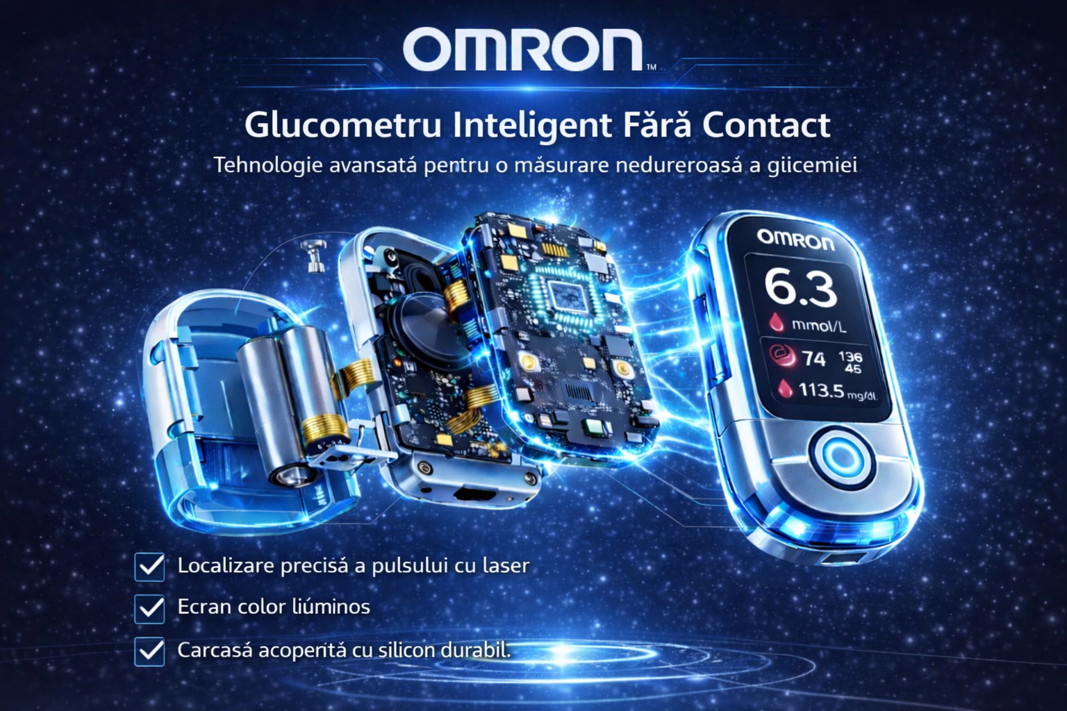 🔥 Az Omron™ 2026-ban piacra dobja új, nem invazív, intelligens vércukormérőjét 🔥