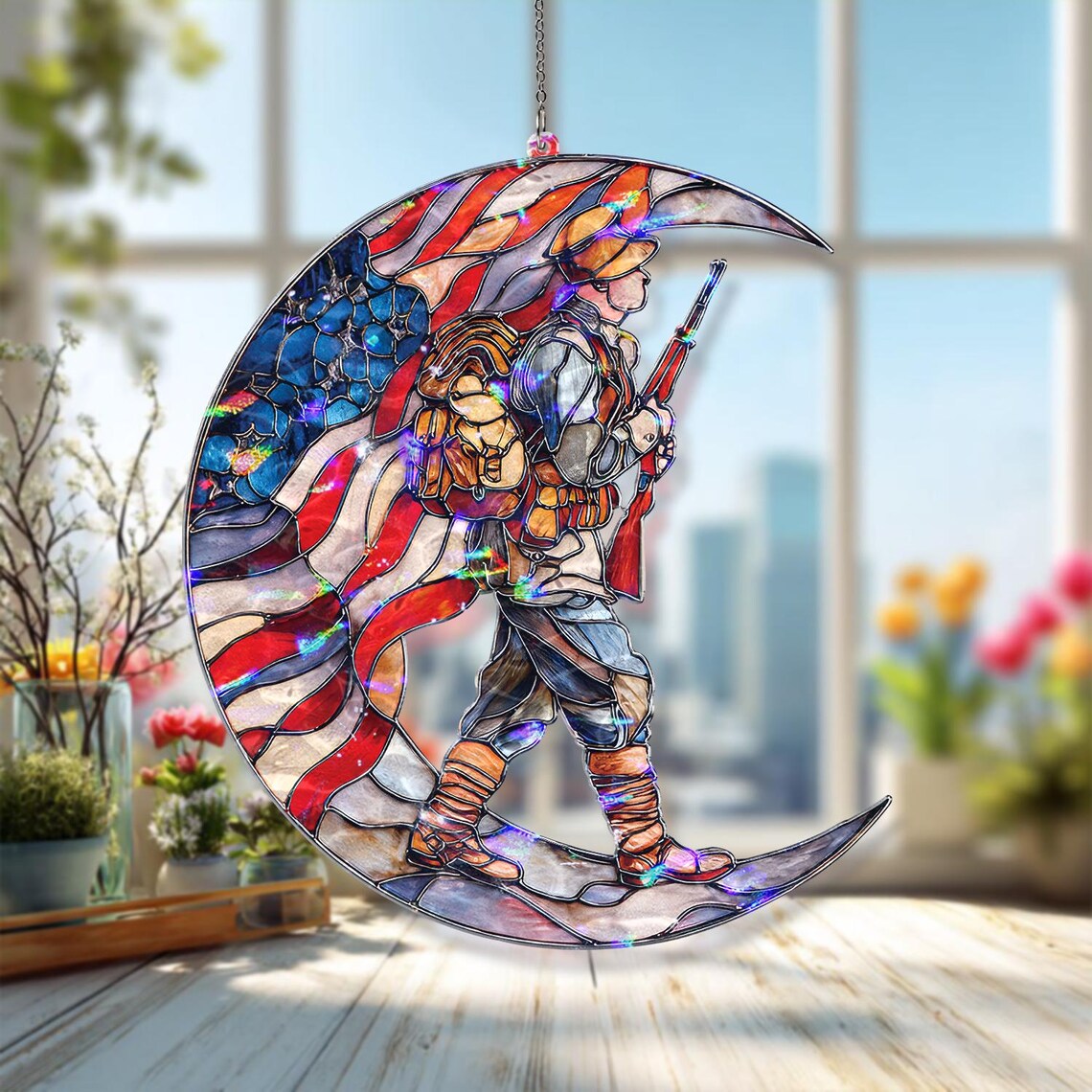 Soldier Acrylic Suncatcher