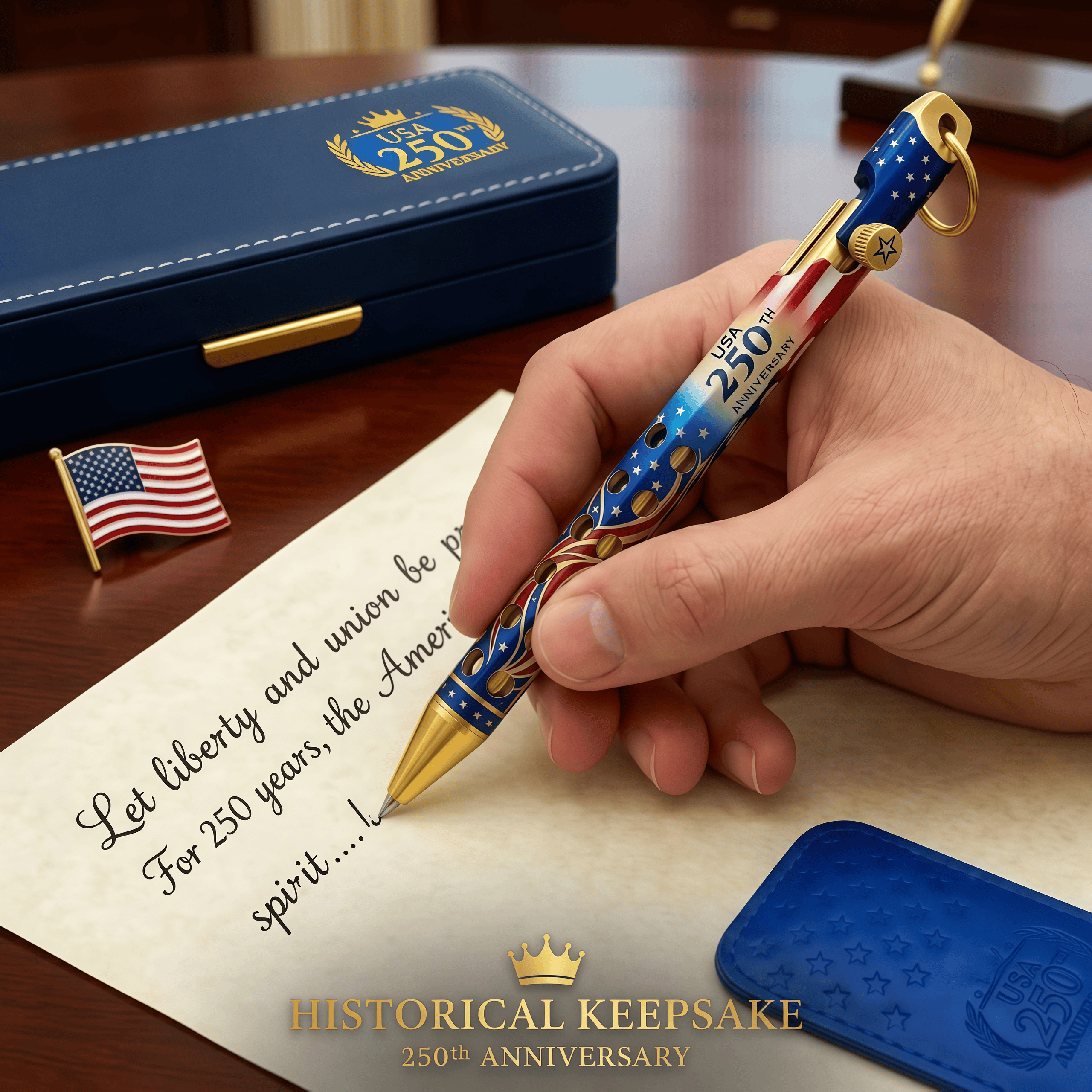 America’s 250th Anniversary Brass Bolt-Action Pen