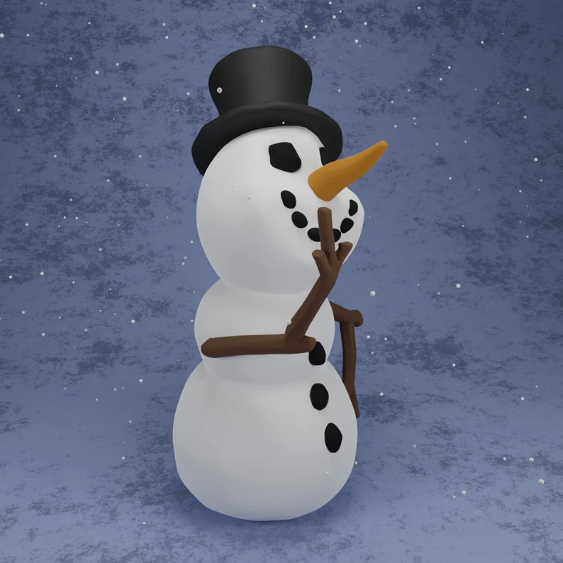 Rudy the Rude Snowman