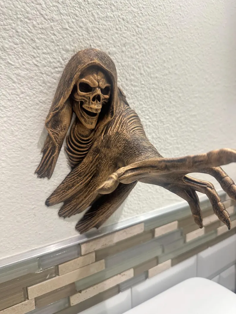 Skeleton Hand Gothic Horror Wall Decor - Dark Home Decor Statement Wall