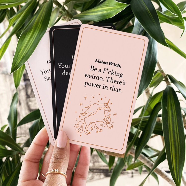 Listen B*tch Affirmation Cards