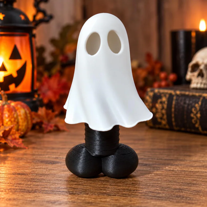 Funny Spooky Shelly Ghost Figurine