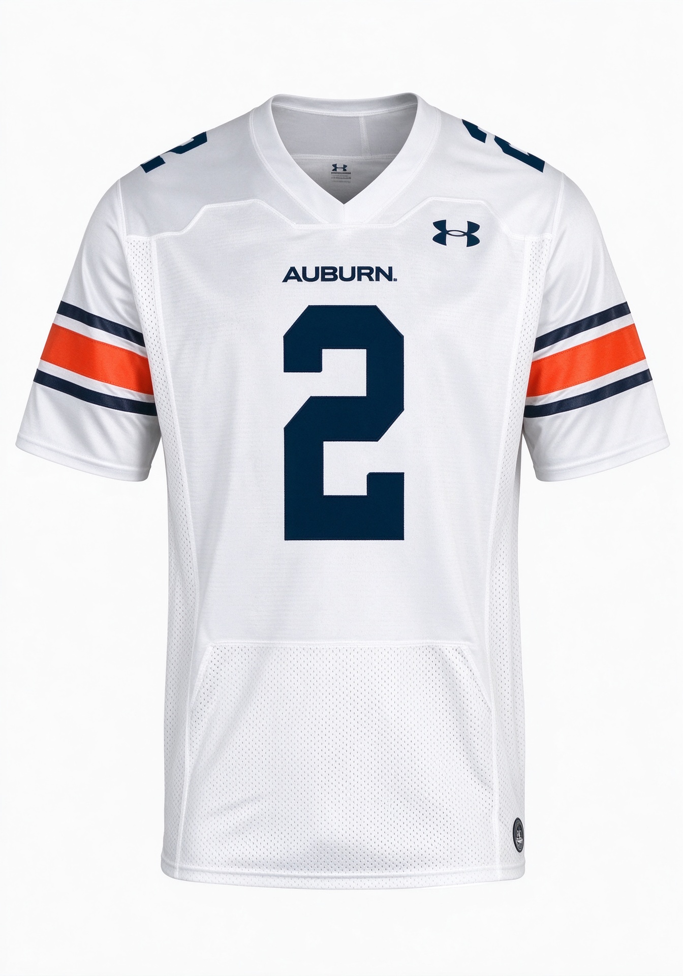 Men's Auburn Tigers #2 Cameron Newton White Jersey