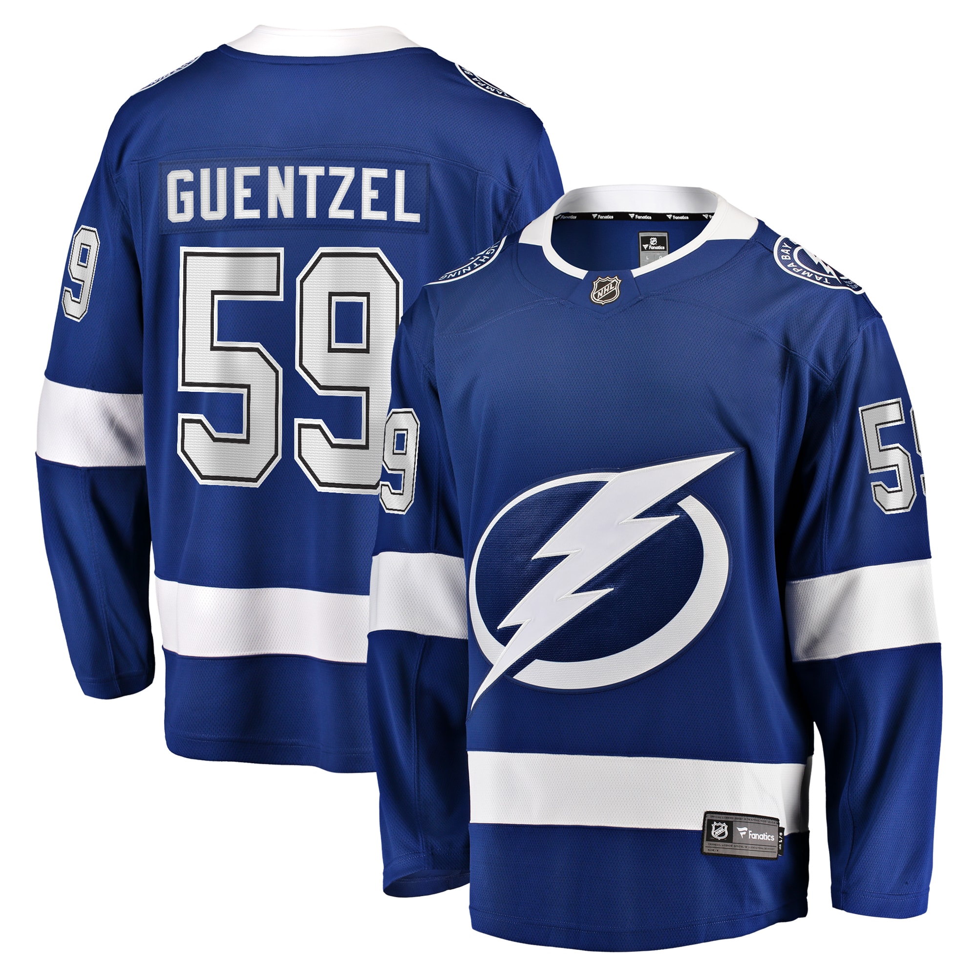 Jake Guentzel Tampa Bay Lightning Home Premier Breakaway Player Jersey Blue