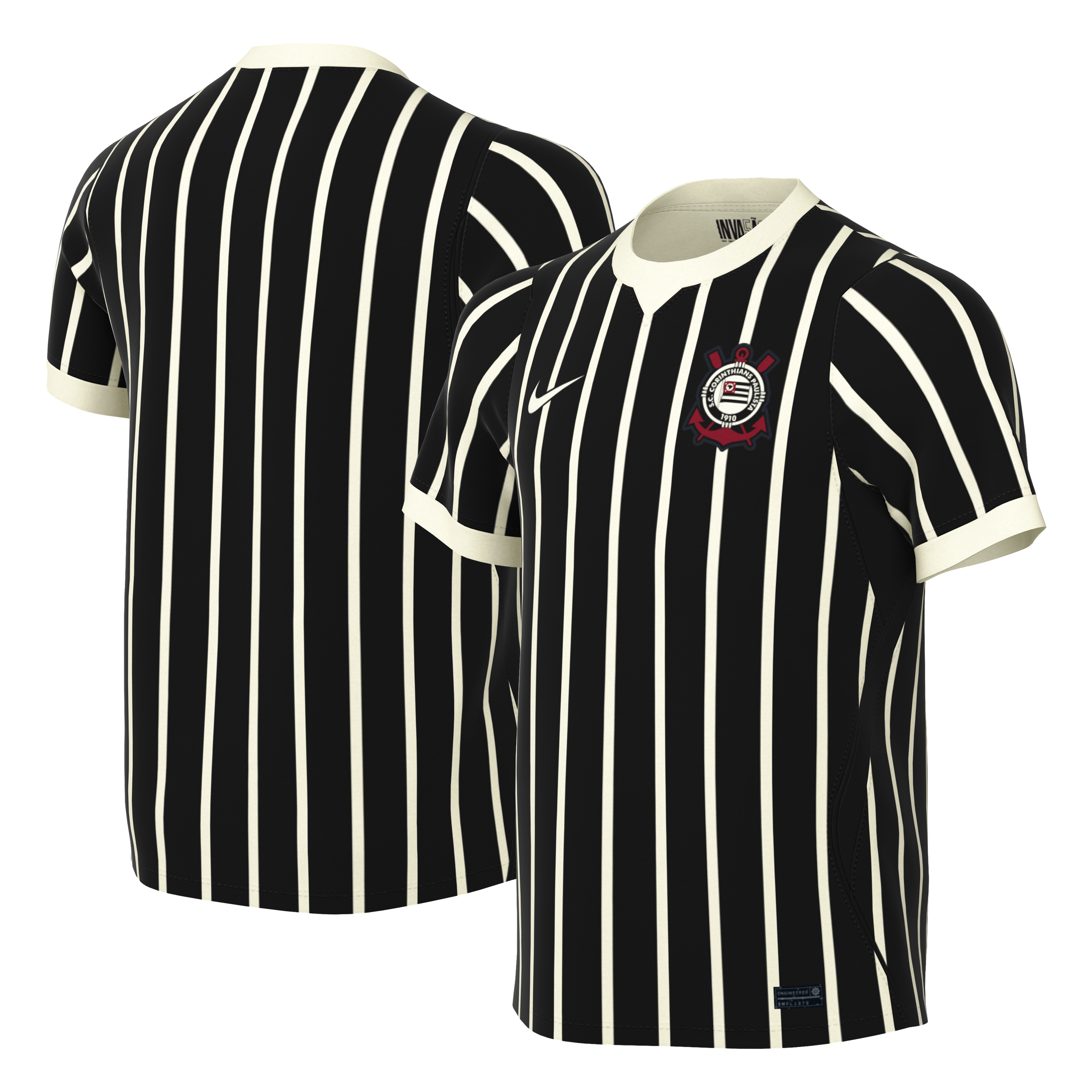Corinthians 2026 Stadium Replica Jersey Black Men