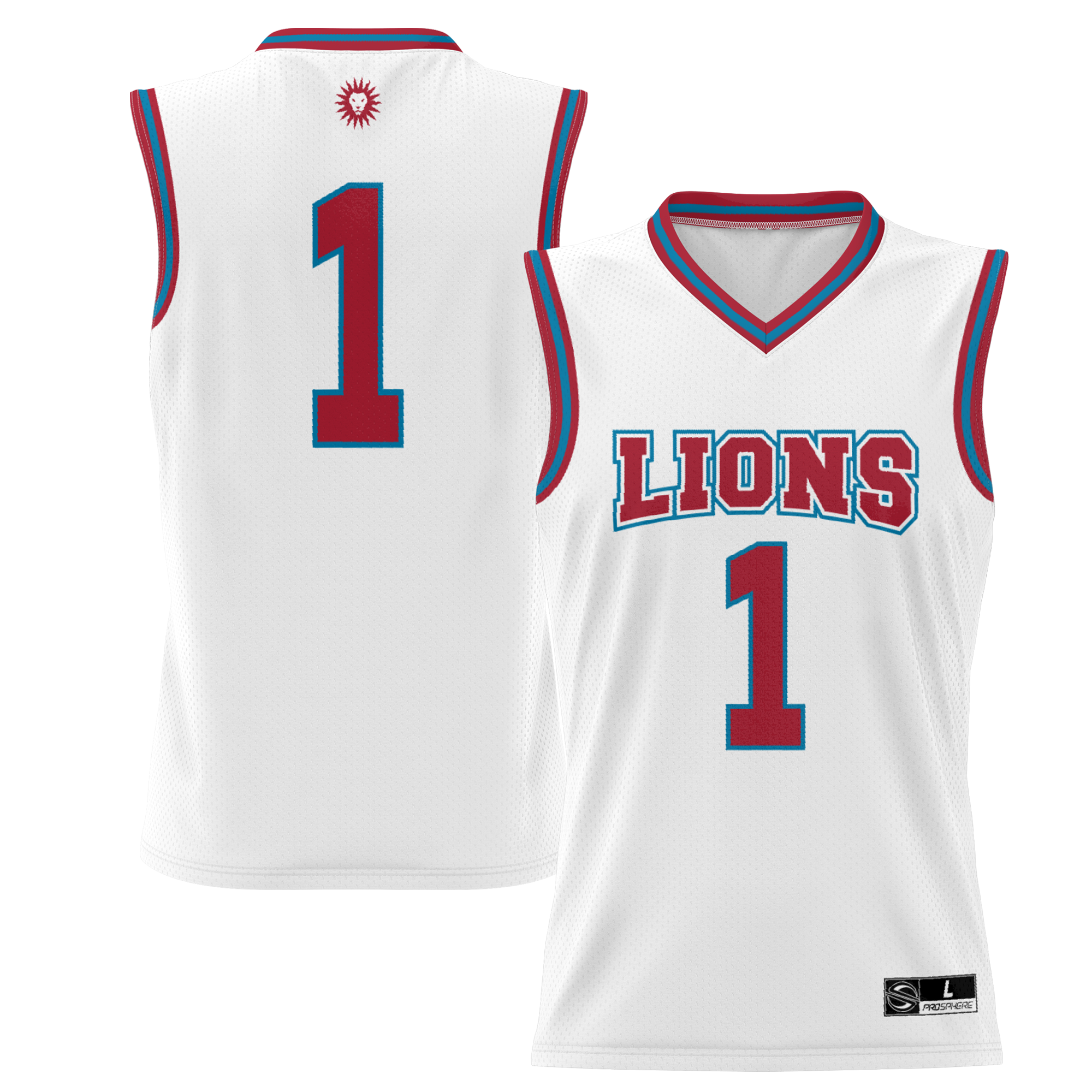 1 Loyola Marymount Lions Gameday Greats Lightweight Basketball Jersey White