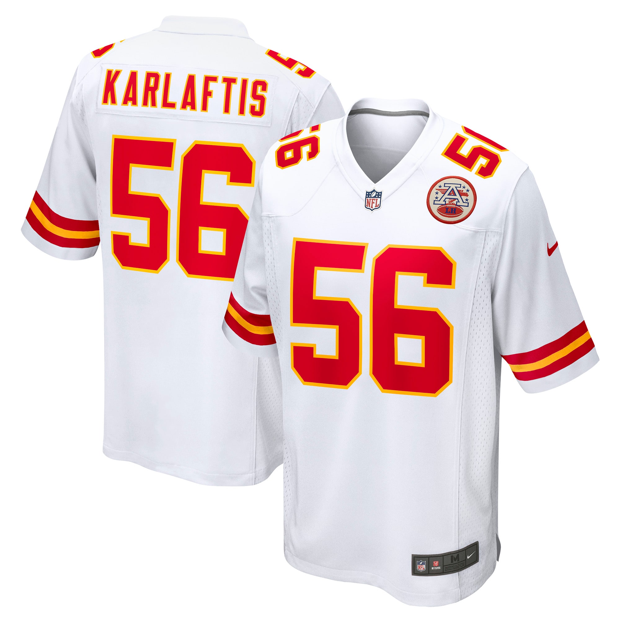 George Karlaftis Kansas City Chiefs Away Game Player Jersey White