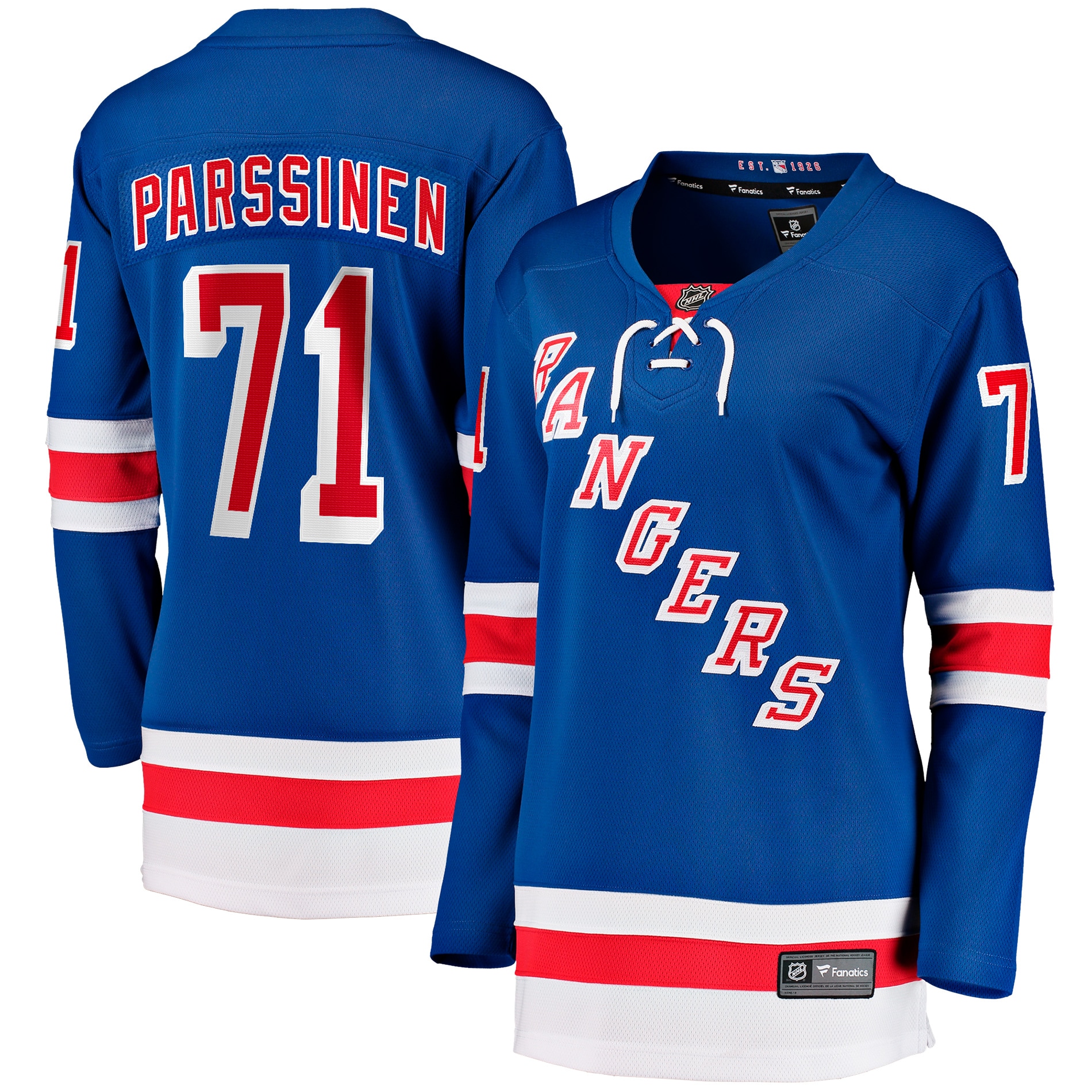 Juuso Parssinen New York Rangers Women S Home Breakaway Player Jersey Blue