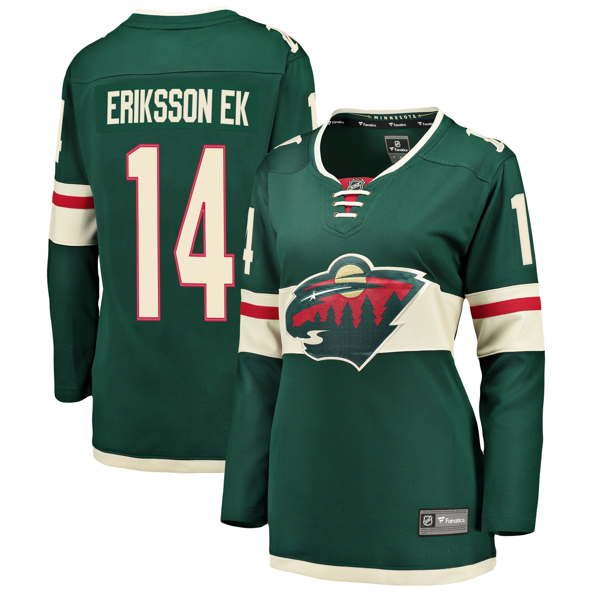 Joel Eriksson Ek Minnesota Wild Women S Breakaway Player Jersey Green