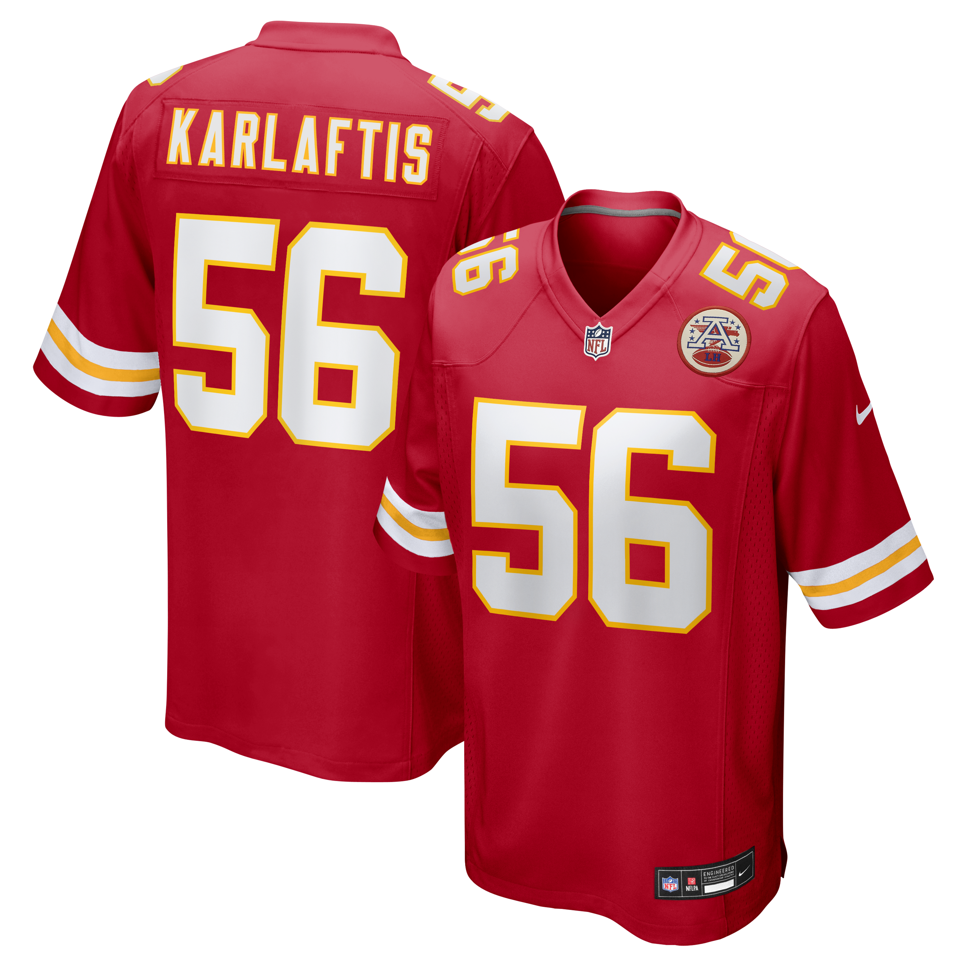 George Karlaftis Kansas City Chiefs Player Game Jersey Red