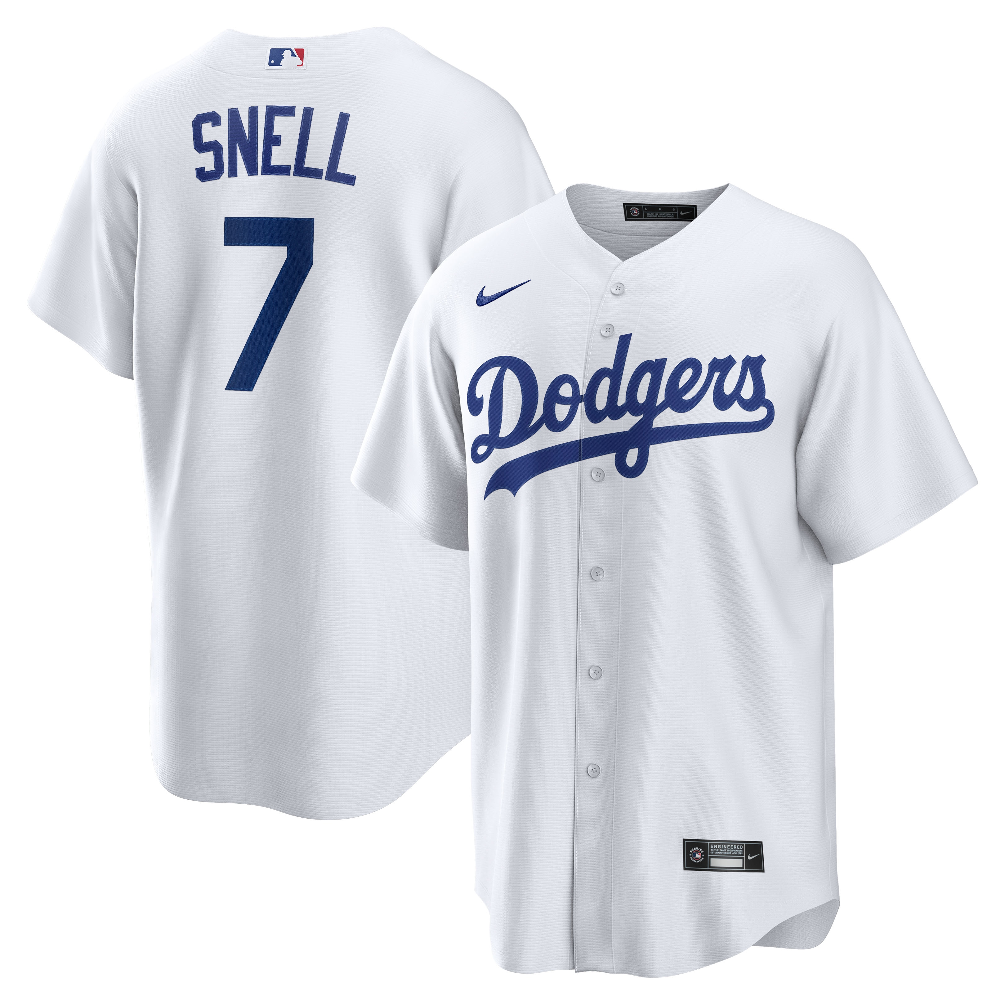 Blake Snell Los Angeles Dodgers Home Replica Jersey White