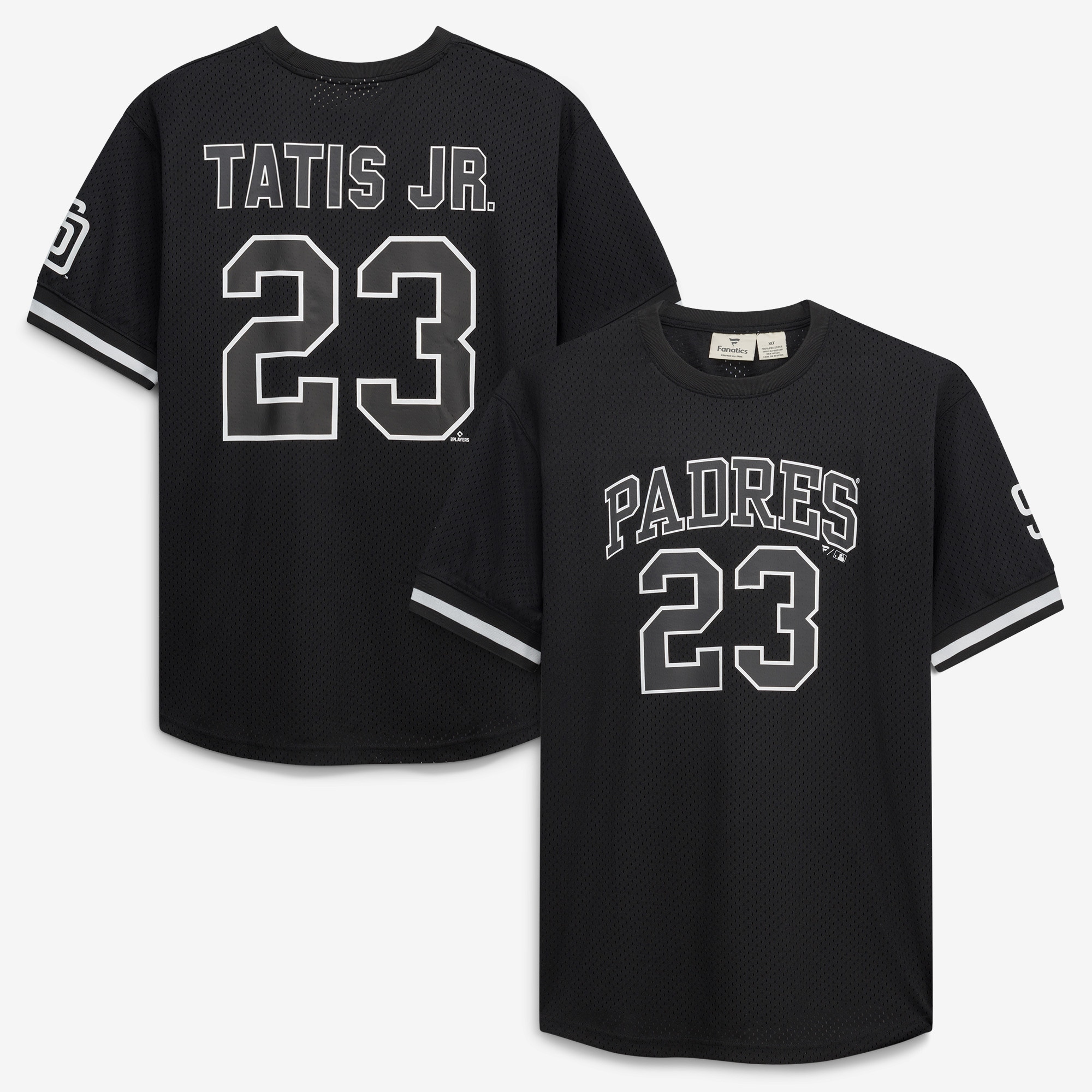 Fernando Tatis Jr San Diego Padres Big Tall Heavyweight Mesh Jersey Black White