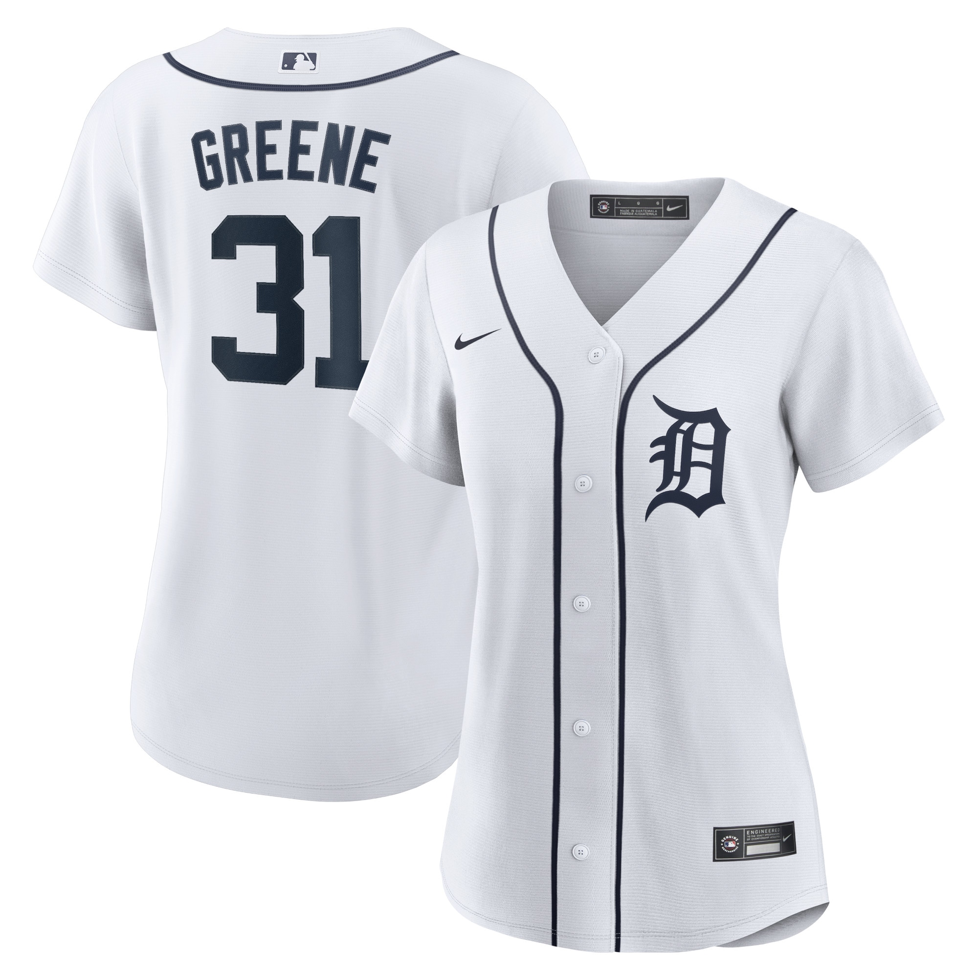 Riley Greene Detroit Tigers Women S Home Replica Player Jersey White