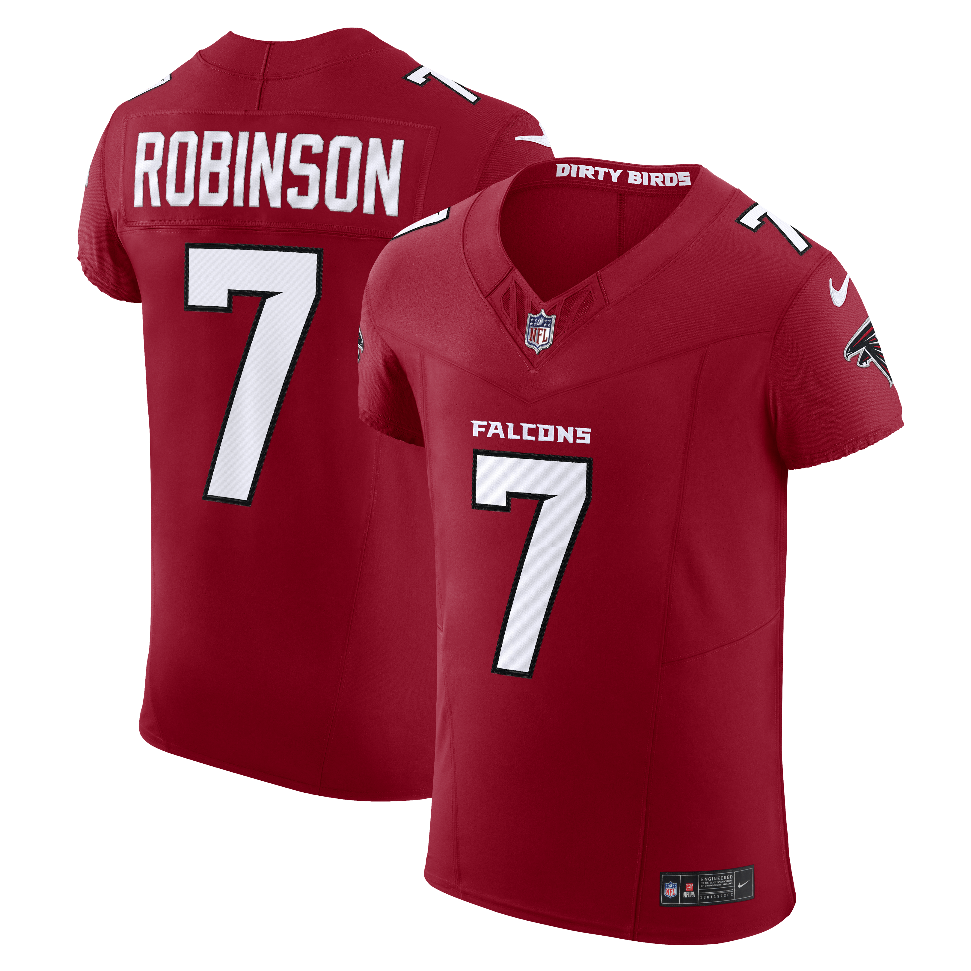Bijan Robinson Atlanta Falcons Team Vapor F U S E Elite Jersey Red